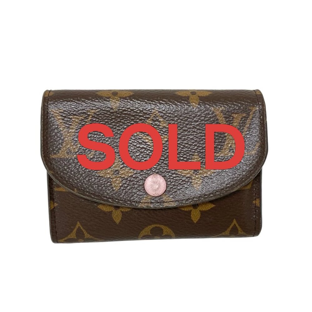 LOUIS VUITTON Porte Monnaie Rosalie Rose Ballerine Monogram 311-051925 - Picture 1 of 9